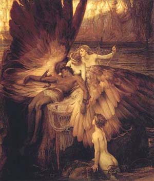 Romanticized Image of the Greek Myth of Icarus