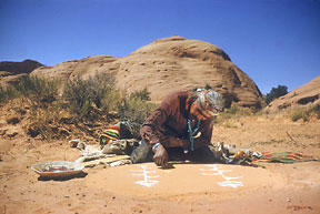 Navajo Indians Sand painting