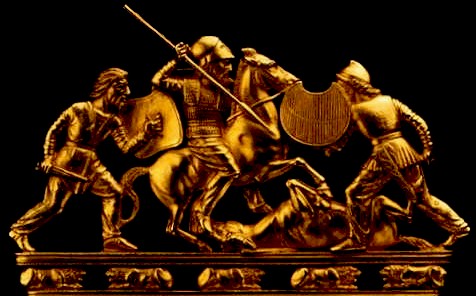 Scythian Gold showing ancient weapons